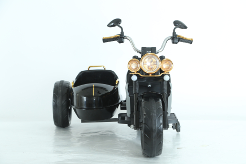 Motocicleta electrica cu atasament BJDL1588 55W 12V 7Ah PREMIUM, culoare neagra [1]