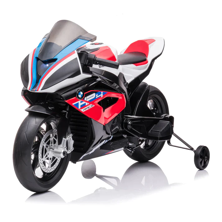 Motocicleta electrica cu licenta BMW HP4 Premium, pentru copil 3-9 ani, culoare Rosu [19]
