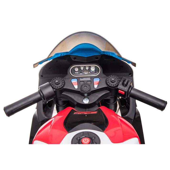 Motocicleta electrica cu licenta BMW HP4 Premium, pentru copil 3-9 ani, culoare Rosu [22]