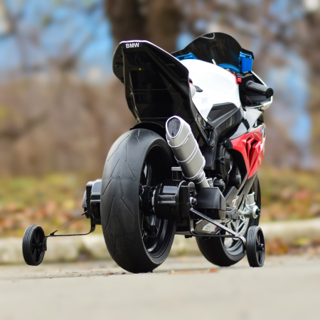 Motocicleta electrica cu licenta BMW HP4 Premium, pentru copil 3-9 ani, culoare Rosu [5]