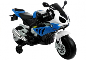 Motocicleta electrica cu roti ajutatoare BMW S1000RR PREMIUM #Albastru [4]