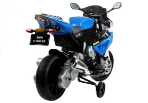 Motocicleta electrica cu roti ajutatoare BMW S1000RR PREMIUM #Albastru [6]