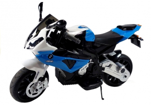 Motocicleta electrica cu roti ajutatoare BMW S1000RR PREMIUM #Albastru [3]