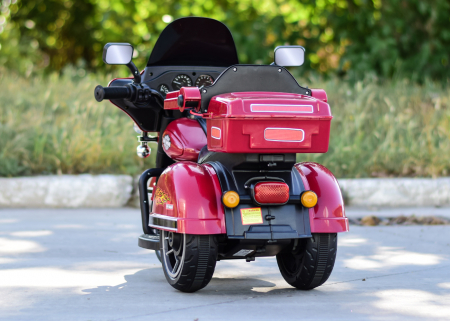 Motocicleta electrica cu telecomanda, Kinderauto BJLT609 50W 6V 7ah, culoare rosie [7]