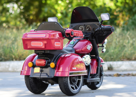 Motocicleta electrica cu telecomanda, Kinderauto BJLT609 50W 6V 7ah, culoare rosie [8]