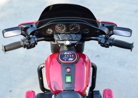 Motocicleta electrica cu telecomanda, Kinderauto BJLT609 50W 6V 7ah, culoare rosie [11]