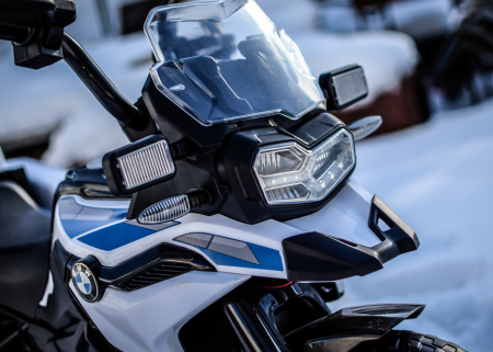 Motocicleta electrica de politie pentru copii, BMW F850 GS, 90W, 12V cu roti MOI #Polizei [20]
