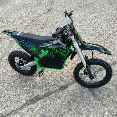 Motocicleta electrica E-Dirtbike Serval VX 1600W 14/12 48V 15Ah Lithiu ION, culoare Verde [9]