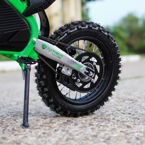 Motocicleta electrica E-Dirtbike Serval VX 1600W 14/12 48V 15Ah Lithiu ION, culoare Verde [10]
