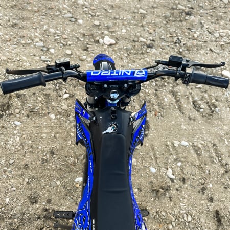 Motocicleta electrica Eco Serval PRIME 1200W 12/10 48V 15Ah Lithiu ION, culoare albastra [10]