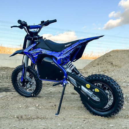 Motocicleta electrica Eco Serval PRIME 1200W 12/10 48V 15Ah Lithiu ION, culoare albastra [2]