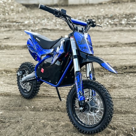 Motocicleta electrica Eco Serval PRIME 1200W 12/10 48V 15Ah Lithiu ION, culoare albastra [1]