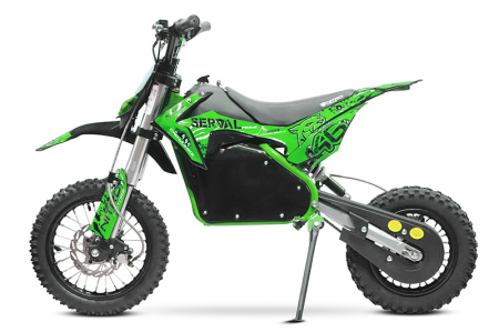 Motociclete electrice - Motocicleta electrica Eco Serval PRIME 1200W 12/10 48V 15Ah Lithiu ION, culoare Verde