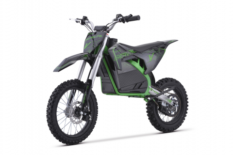 Motociclete electrice - Motocicleta electrica E-Dirtbike Serval VX 1600W 14/12 48V 15Ah Lithiu ION, culoare Verde