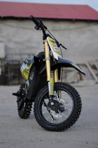 Motocicleta electrica Eco Tiger 1000W 36V 12/10 #Galben [1]