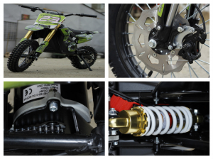 Motocicleta electrica Eco Tiger 1000W 36V 12/10 #Verde [10]