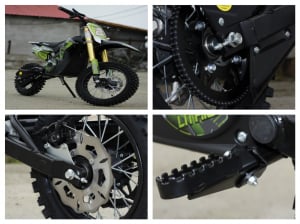 Motocicleta electrica Eco Tiger 1000W 36V 12/10 #Verde [9]