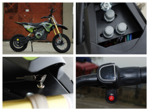 Motocicleta electrica Eco Tiger 1000W 36V 12/10 #Verde [8]