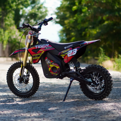 Motocicleta electrica Eco Tiger 1000W 36V 12/10 #Rosu [4]