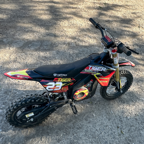 Motocicleta electrica Eco Tiger 1000W 36V 12/10 #Rosu [14]