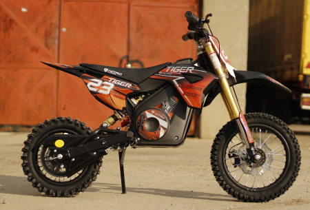 Motocicleta electrica Eco Tiger 1000W 36V 12/10 #Rosu [19]
