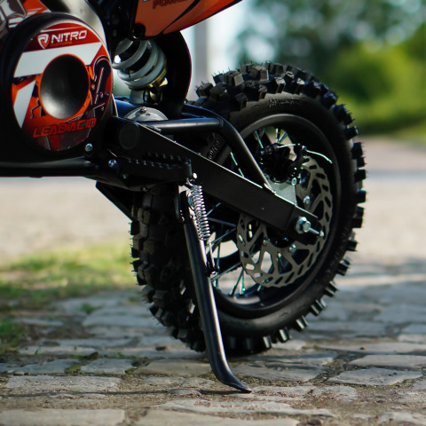 Motocicleta electrica Eco Tiger 1300W 14/12 48V 14Ah Lithiu ION #Portocaliu [4]