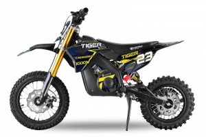 Motociclete electrice - Motocicleta electrica Eco Tiger 1300W 14/12 48V 14Ah Lithiu ION #Albastru