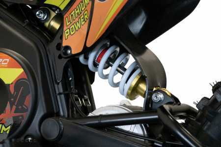 Motocicleta electrica Eco Tiger 1500W 14/12 48V 14Ah Lithiu ION, culoare portocalie [12]