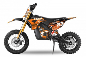 Motociclete electrice - Motocicleta electrica Eco Tiger 1300W 14/12 48V 14Ah Lithiu ION #Portocaliu