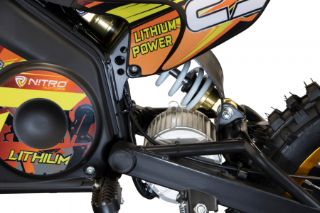 Motocicleta electrica Eco Tiger 1500W 14/12 48V 14Ah Lithiu ION, culoare Verde [7]