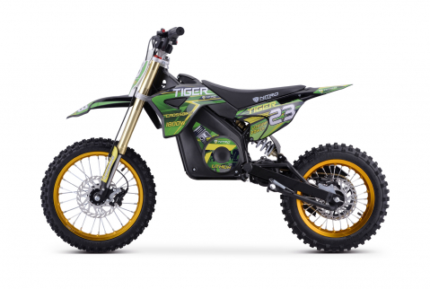 Motocicleta electrica Nitro E-Dirtbike Tiger 1800W 14/12 48V 13Ah Lithiu ION, culoare Verde [2]