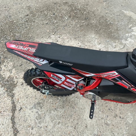 Motocicleta electrica NITRO Eco Fossa 800W 36V cu limitator viteza, culoare Rosu [10]