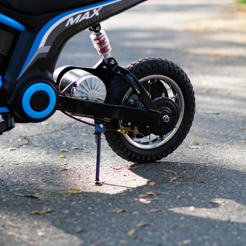 Motocicleta electrica pentru copii 5-10 ani, Kinderauto Enduro, 350W 24V, albastra [9]