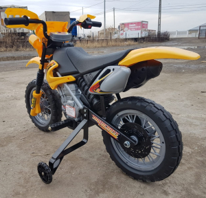 Motocicleta electrica pentru copii BJ014 45W 6V STANDARD #Galben [9]