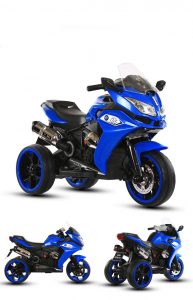 Motocicleta electrica pentru copii BJ1200 2x30W STANDARD #Albastru [1]