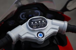 Motocicleta electrica pentru copii BJ1200 2x30W STANDARD #Rosu [10]