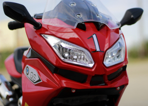 Motocicleta electrica pentru copii BJ1200 2x30W STANDARD #Rosu [11]