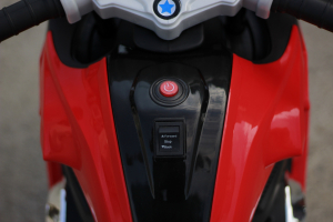 Motocicleta electrica pentru copii BJ1200 2x30W STANDARD #Rosu [9]