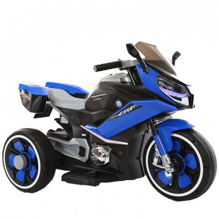 Motocicleta electrica pentru copii BJ618, bluetooth, 70W, 6V, music player, STANDARD #Albastru [0]
