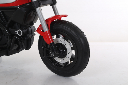 Motocicleta electrica pentru copii BT307 60W CU ROTI Gonflabile #Rosu [3]