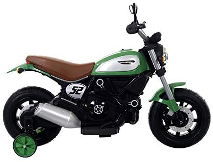 Motocicleta electrica pentru copii BT307 60W CU ROTI Gonflabile #Verde [1]