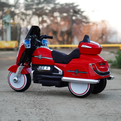 Motocicleta Chopper Royce copii, 80W, 12V, rosu [7]