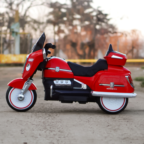 Motocicleta Chopper Royce copii, 80W, 12V, rosu [8]