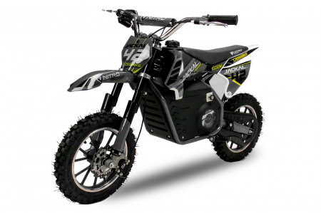Motociclete electrice - Motocicleta electrica pentru copii Eco Jackal 1000W 10 inch, culoare Neagra