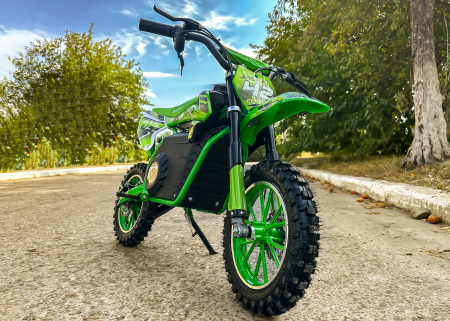 Motocicleta electrica pentru copii Eco Jackal 1000W 10 inch, culoare Verde [6]
