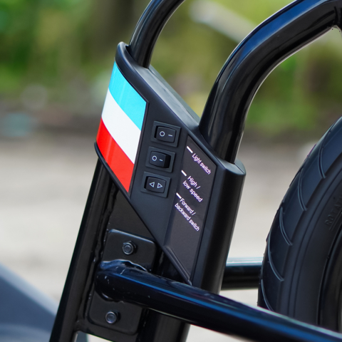 Motocicleta electrica pentru copii intre 5-12 ani, Kinderauto Drift-Trike, 500W, 24V 10Ah, negru [14]