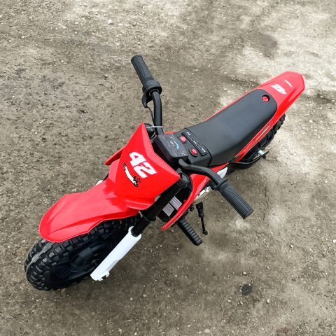 Motocicleta electrica pentru copii, Kinderauto BalanceBike 350W 24V, culoare rosie [7]