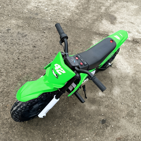 Motocicleta electrica pentru copii, Kinderauto BalanceBike 350W 24V, culoare verde [8]
