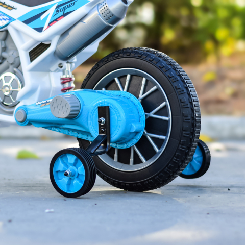 Motocicleta electrica pentru copii Kinderauto BJH022 70W 12V, culoare Albastru [9]