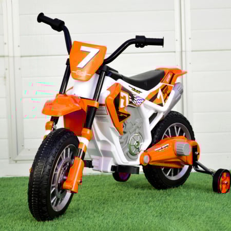 Motocicleta electrica Kinderauto BJH022 70W 12V PREMIUM, culoare Portocaliu [1]